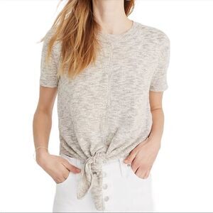 Madewell Knot-Front Sweater Tee 